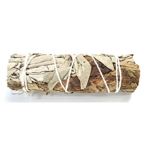 4" White Sage & Patchouli smudge stick