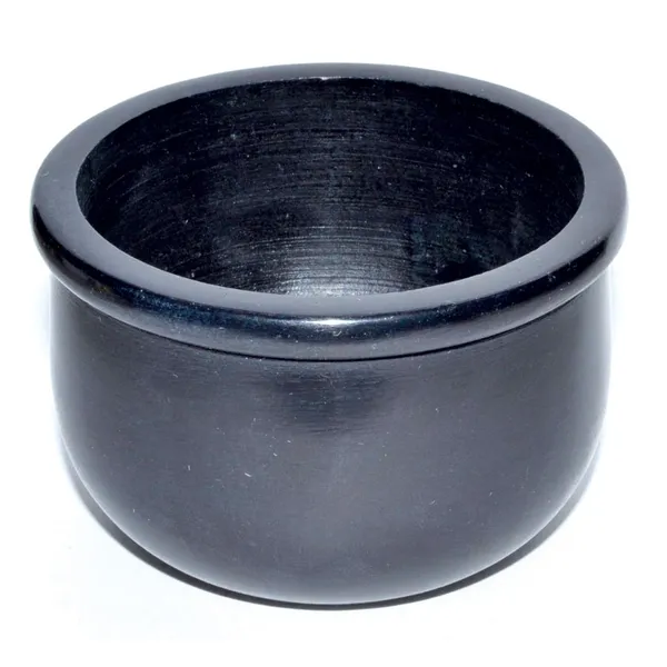 Black Stone Scrying Bowl/Smudge Pot 3"