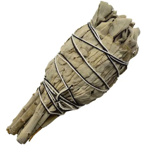 California White Sage smudge stick 4"