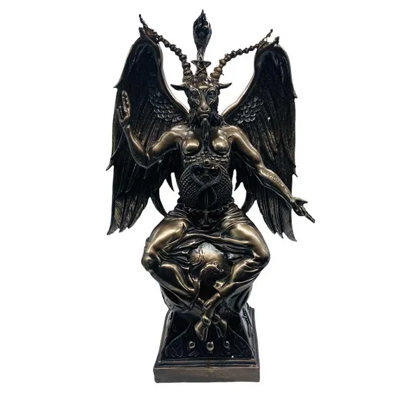 14 1/2" Baphomet bronze color