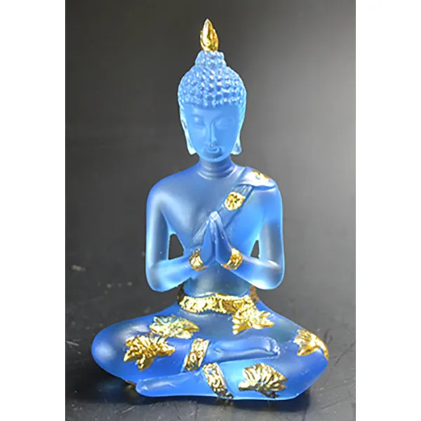 4 1/2" Buddha Blue/Gold