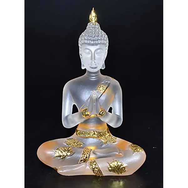 4 1/4" Buddha Clear/ Gold