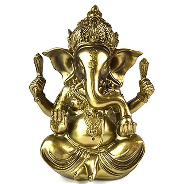 5 3/4" gold Ganesha