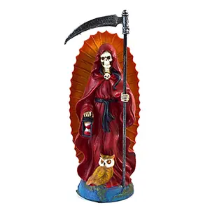 7" Santa Muerte red