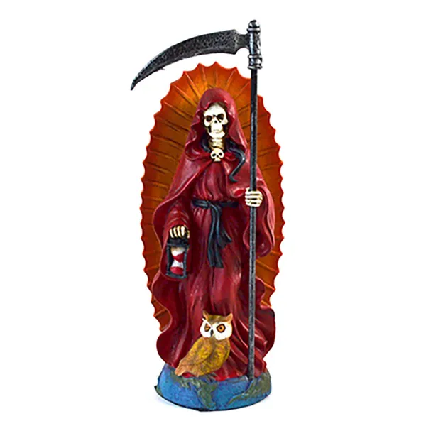 7" Santa Muerte red