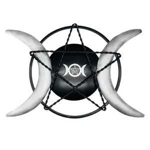 14" Triple Moon iron plaque