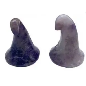 (set of 2) 1 3/4" Witchs Hat Amethyst