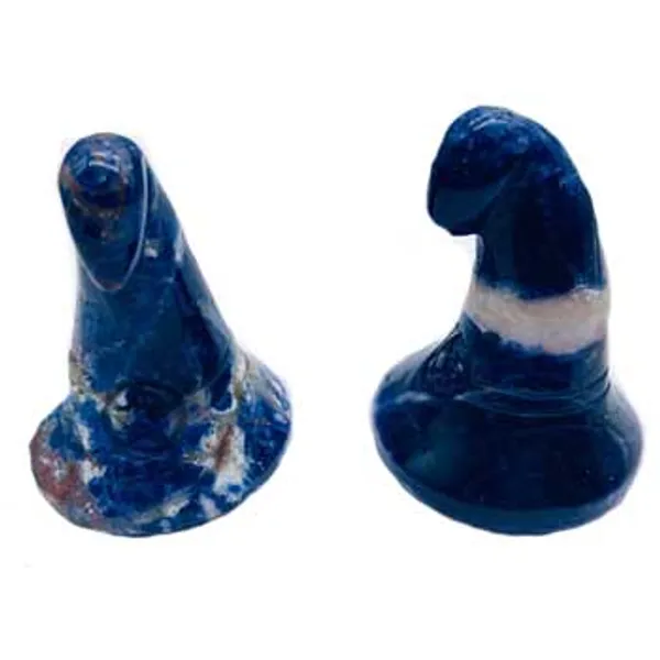 (set of 2) 1 3/4" Witchs Hat Sodalite