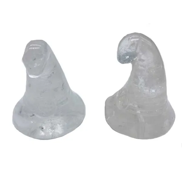 (set of 2) 1 3/4" Witchs Hat Crystal
