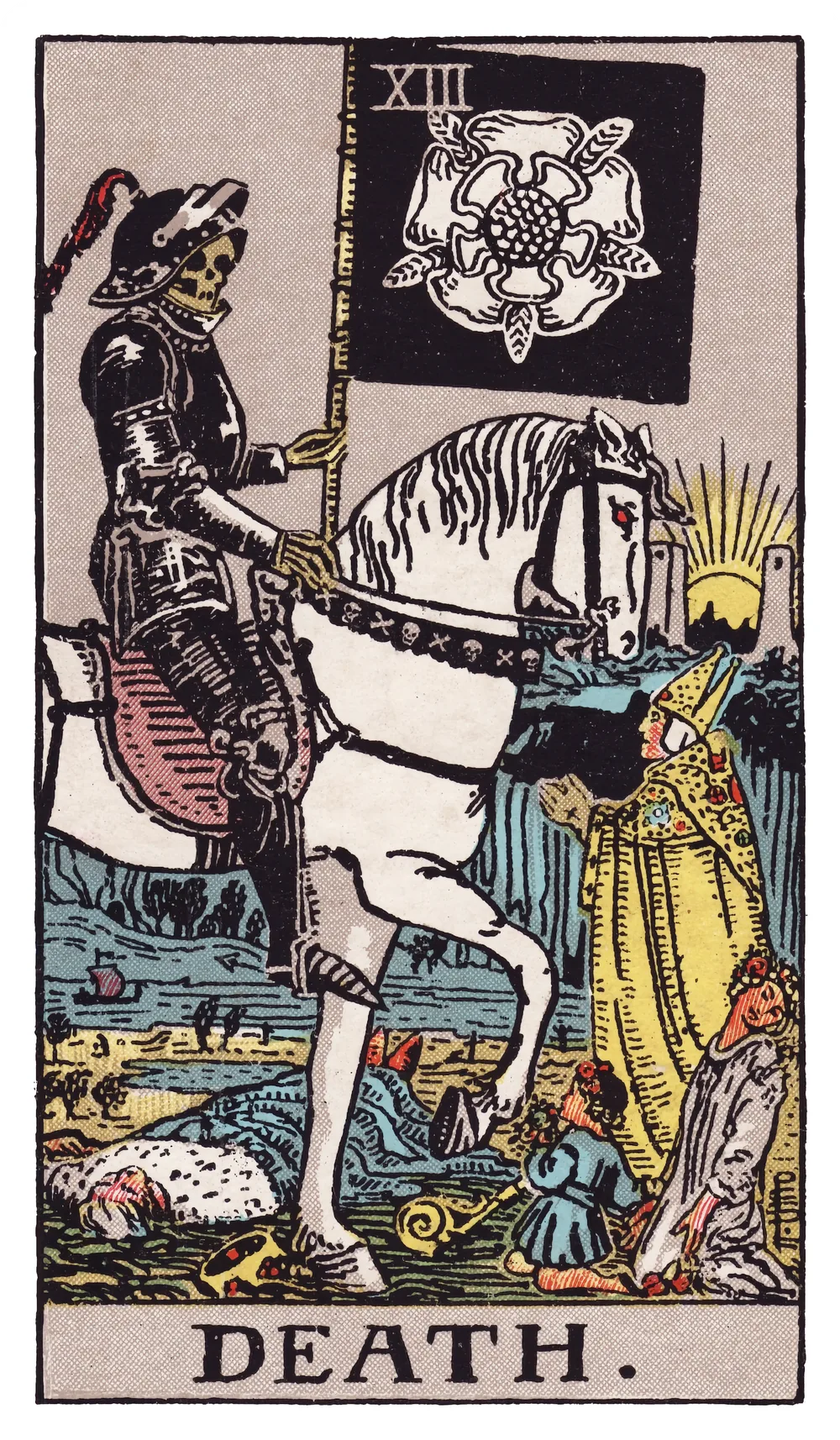 The Death card from the Rider-Waite-Smith tarot