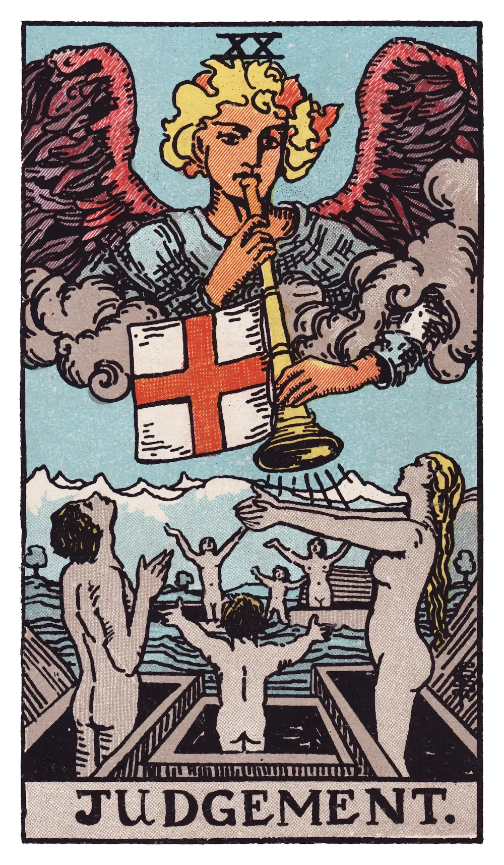 The Judgement card from the Rider-Waite-Smith tarot