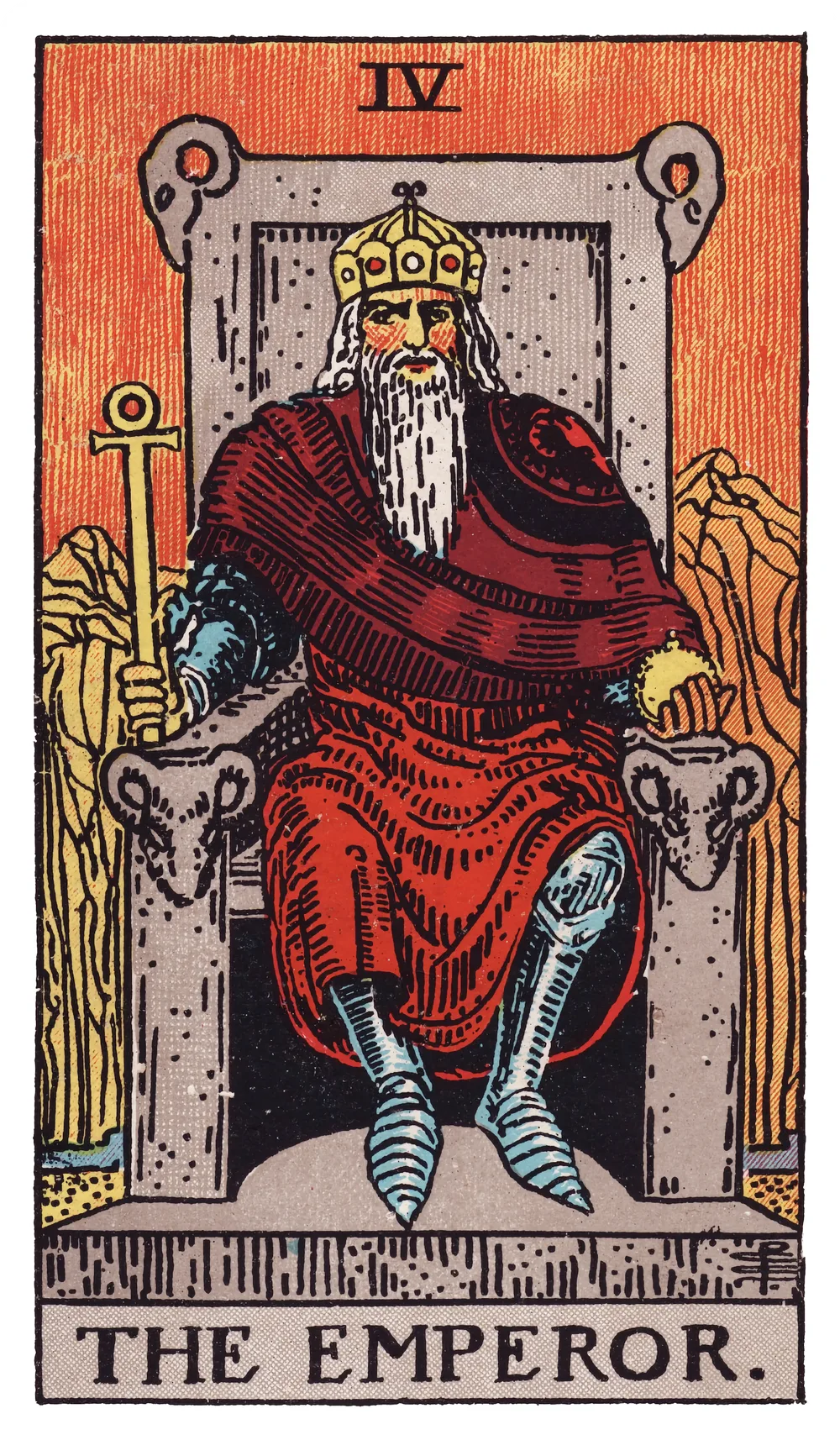 The The Emperor card from the Rider-Waite-Smith tarot