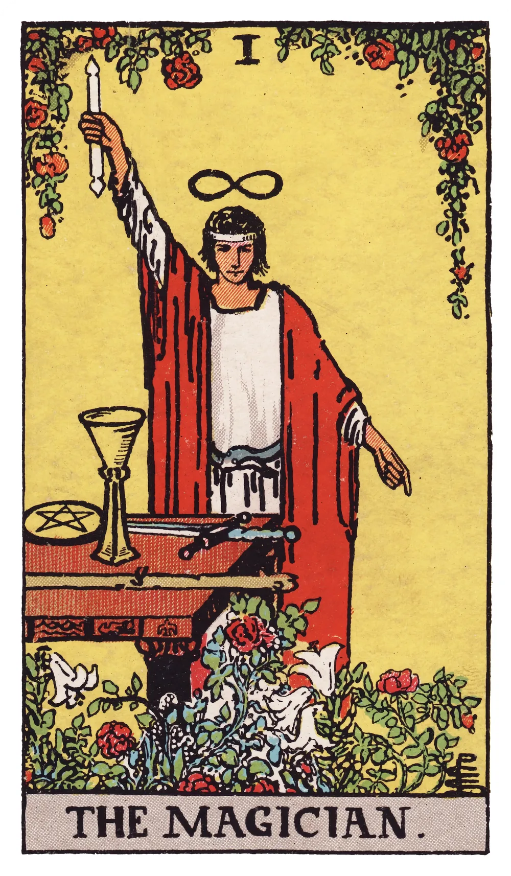 The The Magician card from the Rider-Waite-Smith tarot